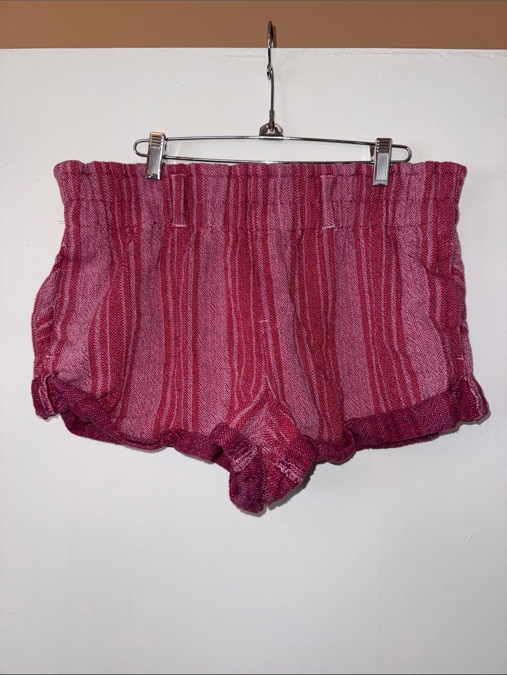 Free People Striped Pink Women’s Shorts